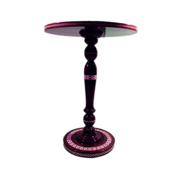 Moroccan Mother of Pearl Table single leg 